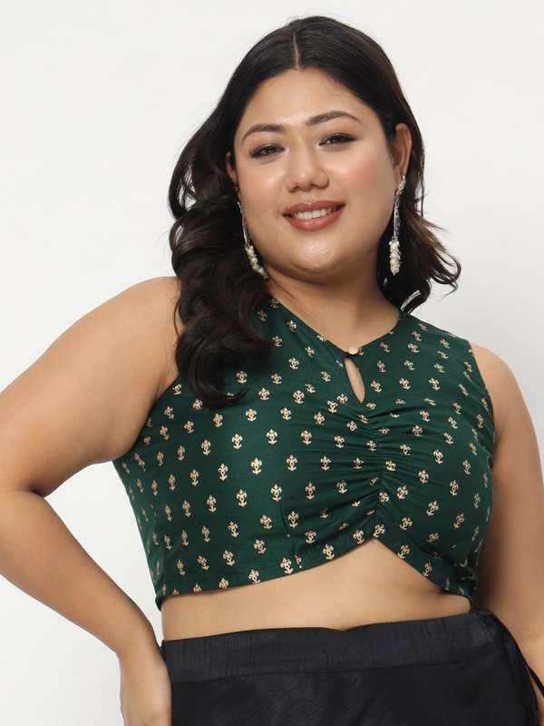 Crop top ethnic online cheap