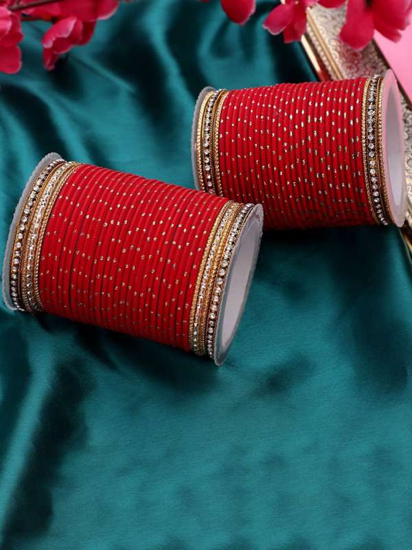 Red chudi set sale
