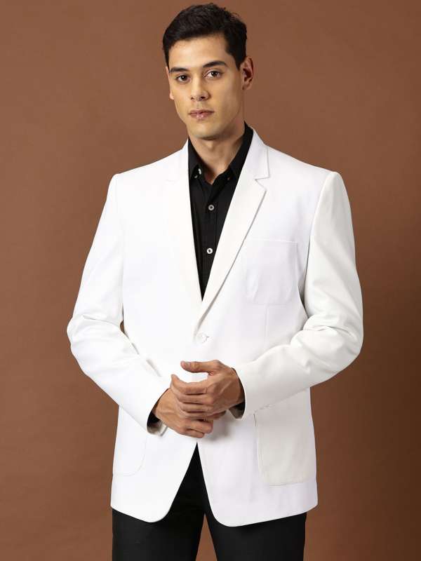 Men White Blazer Buy Men White Blazer online in India
