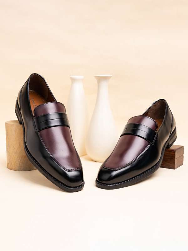 Maroon colour formal shoes hot sale