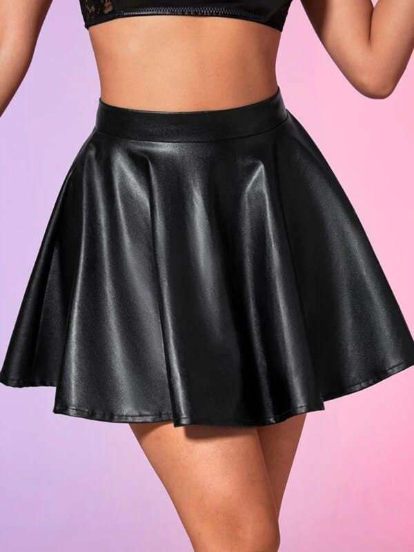 Leather skirts online deals