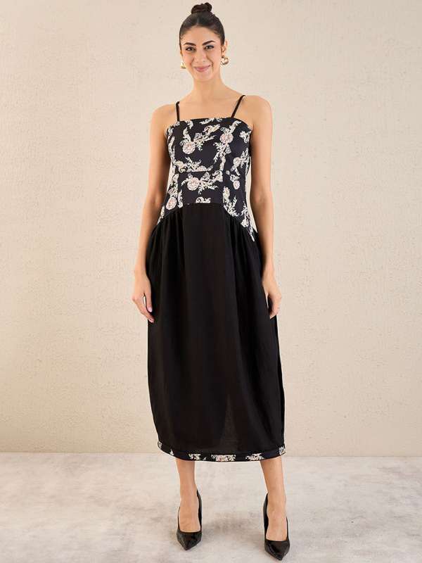 Boho To Solid Black Dress Buy Boho To Solid Black Dress online in India