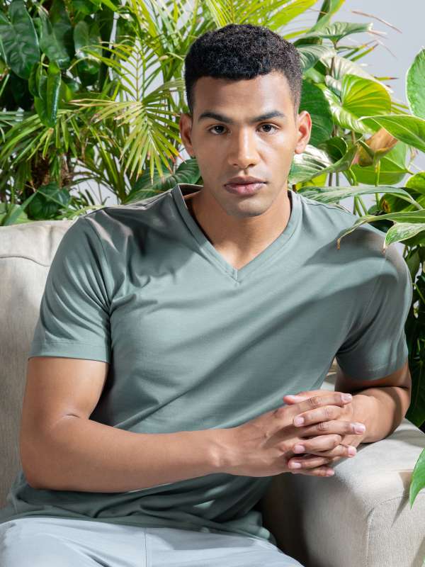 Deep V Neck Tshirts Buy Deep V Neck Tshirts online in India