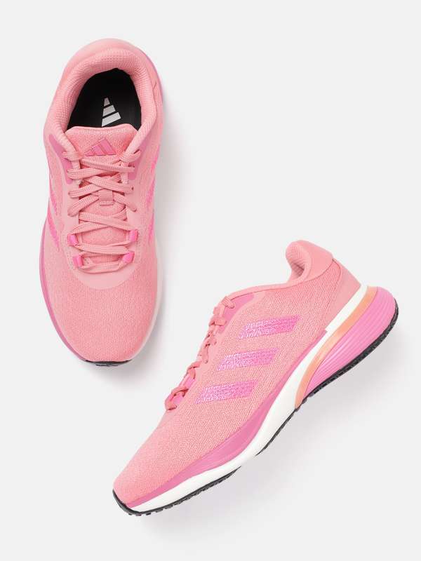 Adidas girl pink shoes hotsell