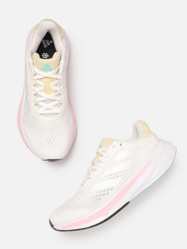 White adidas running sneakers best sale