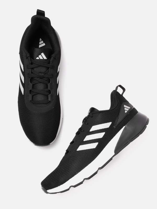 Adidas full black sports shoes cheap