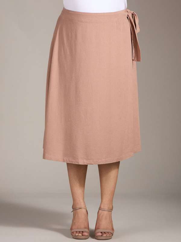 Knee length skirts online india cheap