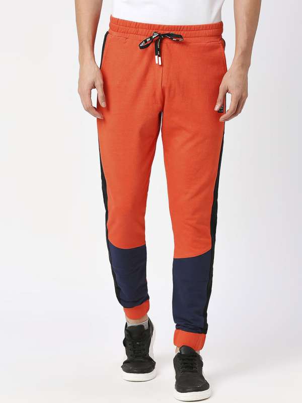 Neon orange track pants online
