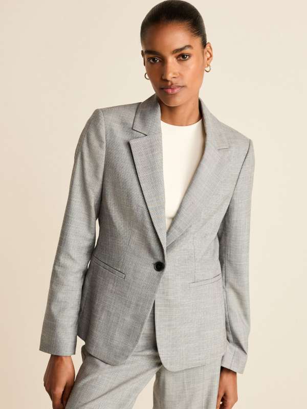 Grey blazer for girls shop