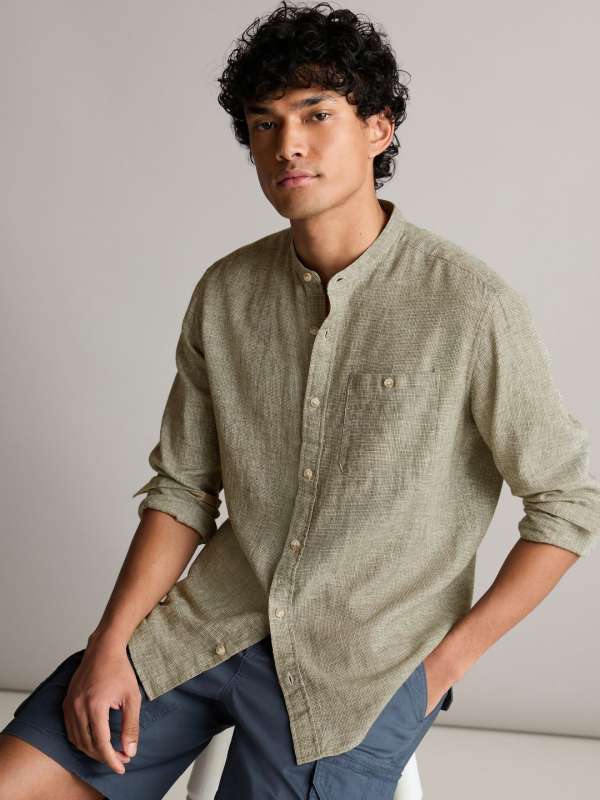 Branded linen shirts online deals