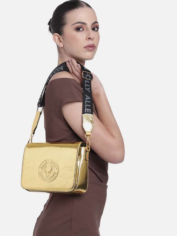 Deniza Sling Bags Gold Buy Deniza Sling Bags Gold online in India