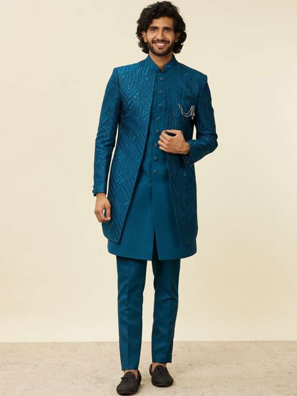 Manyavar wedding sherwani for mens sale