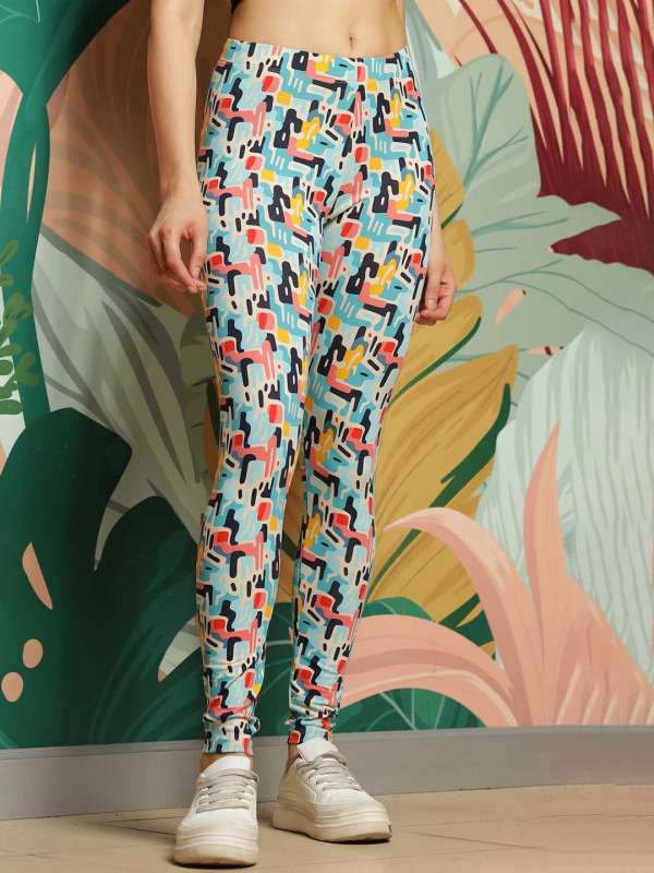 Colorful print leggings clearance