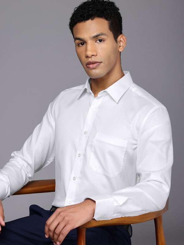 Louis Philippe Self Design Shirts Buy Louis Philippe Self Design Shirts online in India