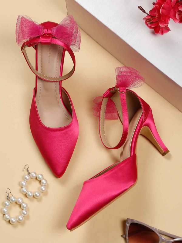 Dark fuchsia heels new arrivals