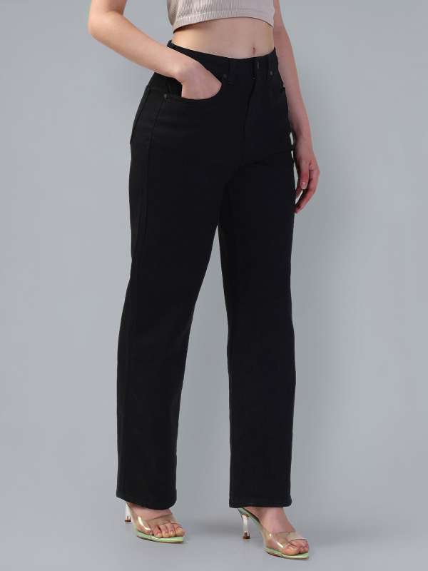 Black Jeans Women Buy Womens Black Jeans Online Myntra