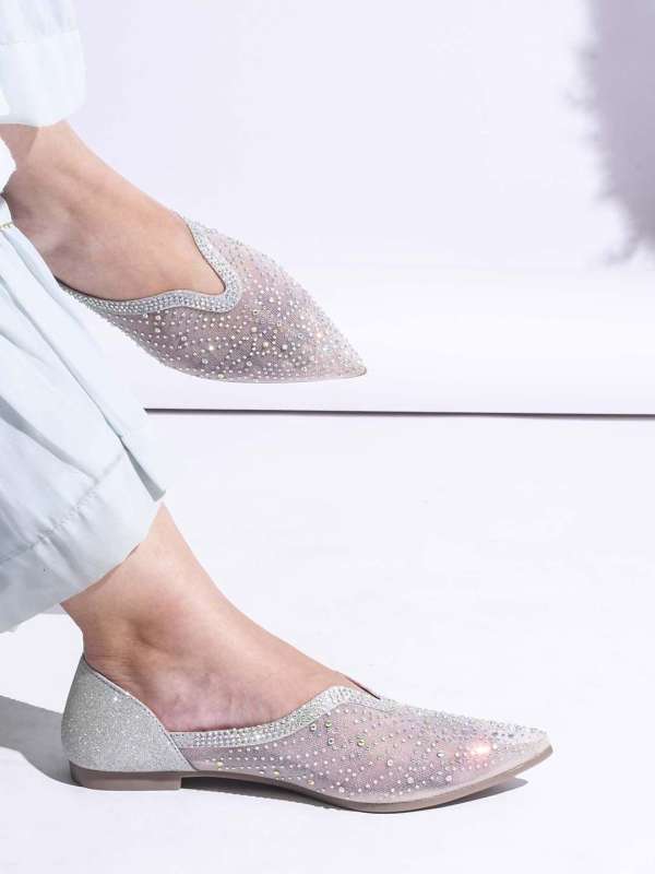 Silver women flats sale