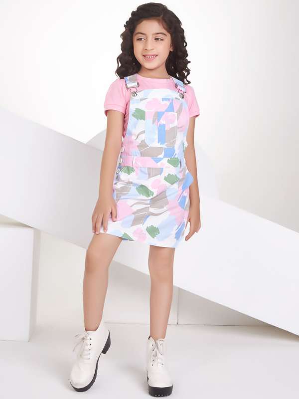 Short frock dangri hot sale