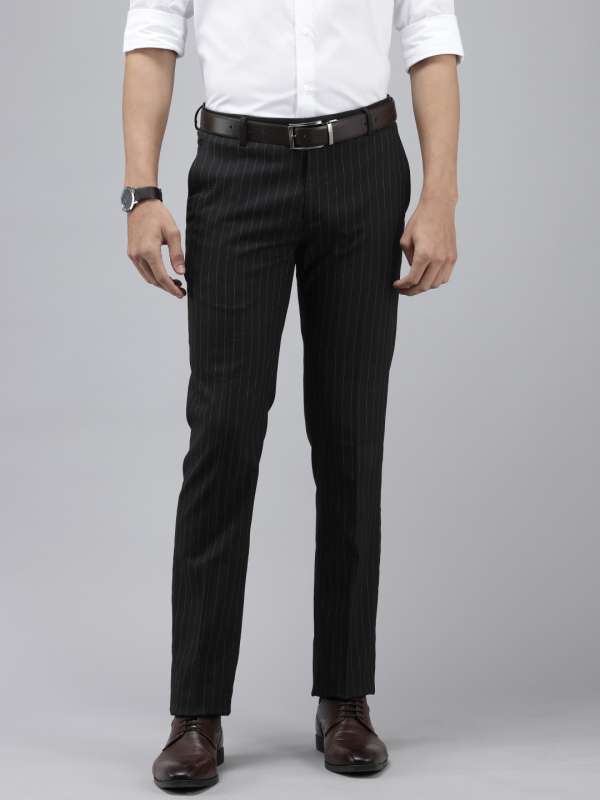 Black striped trousers top