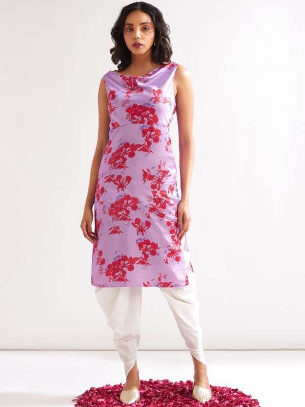 Cowl neck kurti clearance