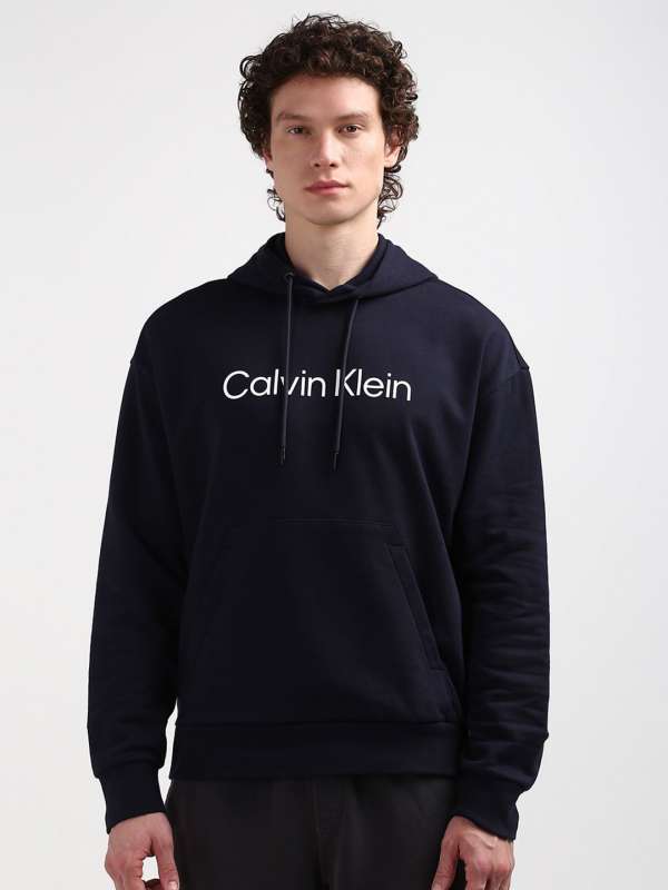 Navy calvin klein sweatshirt on sale
