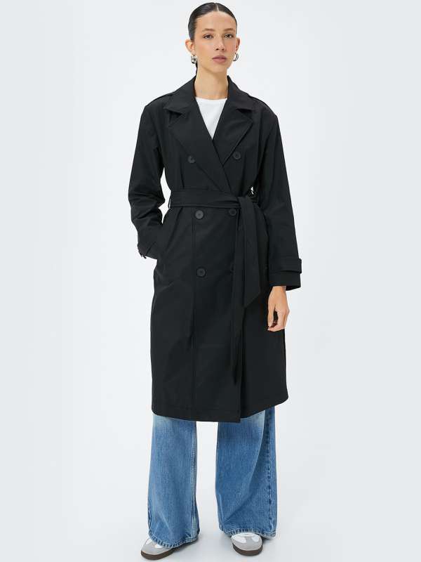 Black duster jacket womens deals