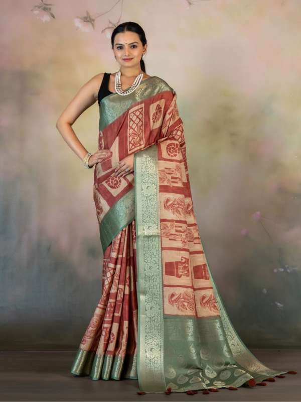 Orange Suit Saree Buy Orange Suit Saree online in India
