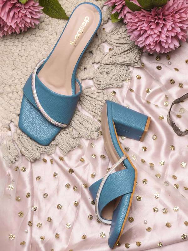 Turquoise block heel sandals cheap