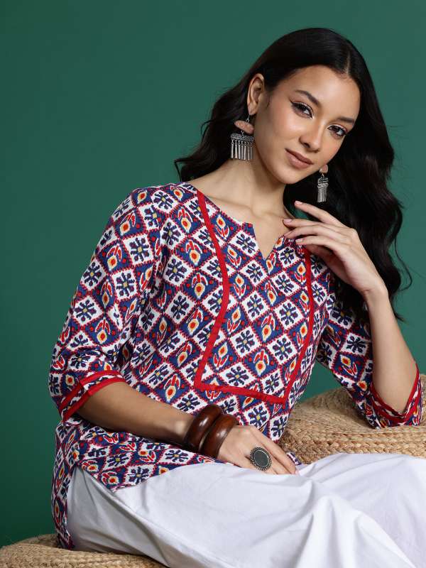 Sangria White Kurtis Buy Sangria White Kurtis online in India