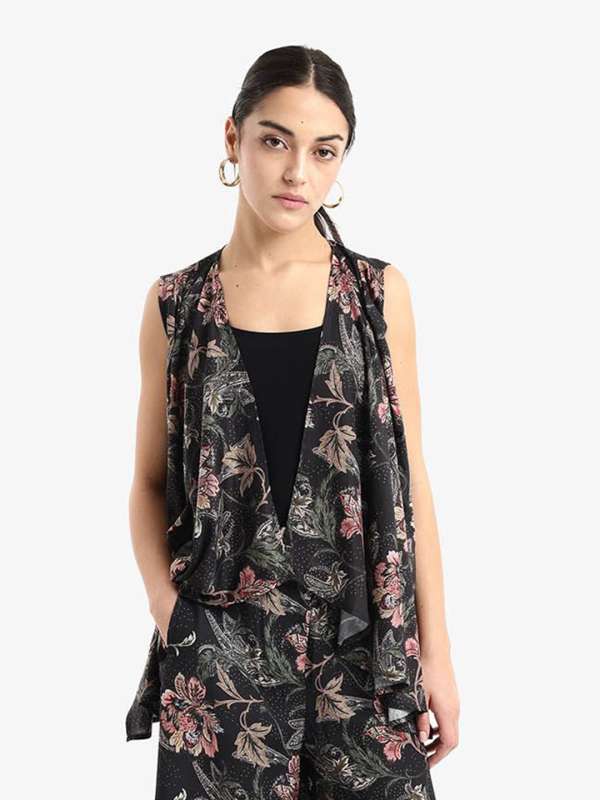 Sleeveless Shrugs Kurtis Buy Sleeveless Shrugs Kurtis online in India