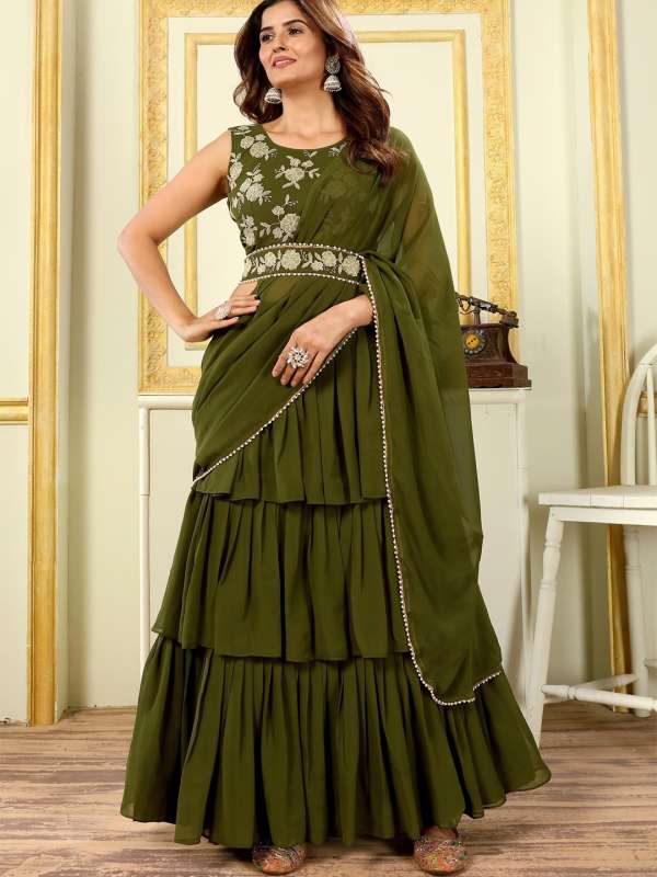 Lehenga saree online shopping myntra best sale