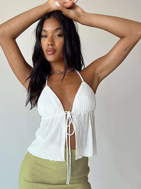 Backless tops myntra clearance