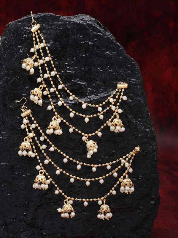 Jhumka Earring Chain Jewellery Set Buy Jhumka Earring Chain Jewellery Set online in India