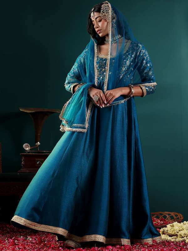 Brocade anarkali dresses hotsell