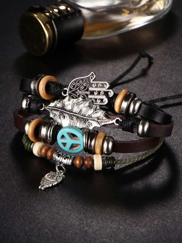 Mens owl bracelet shop