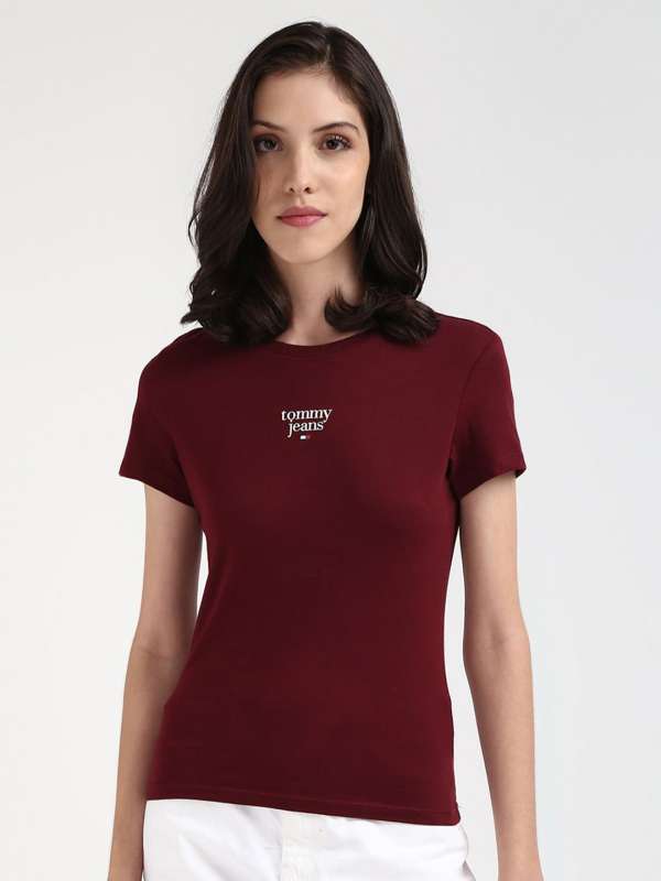 Tommy Hilfiger Burgundy Tshirts Buy Tommy Hilfiger Burgundy Tshirts online in India