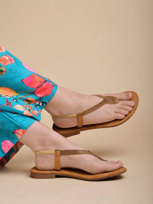 T strap flats online india clearance