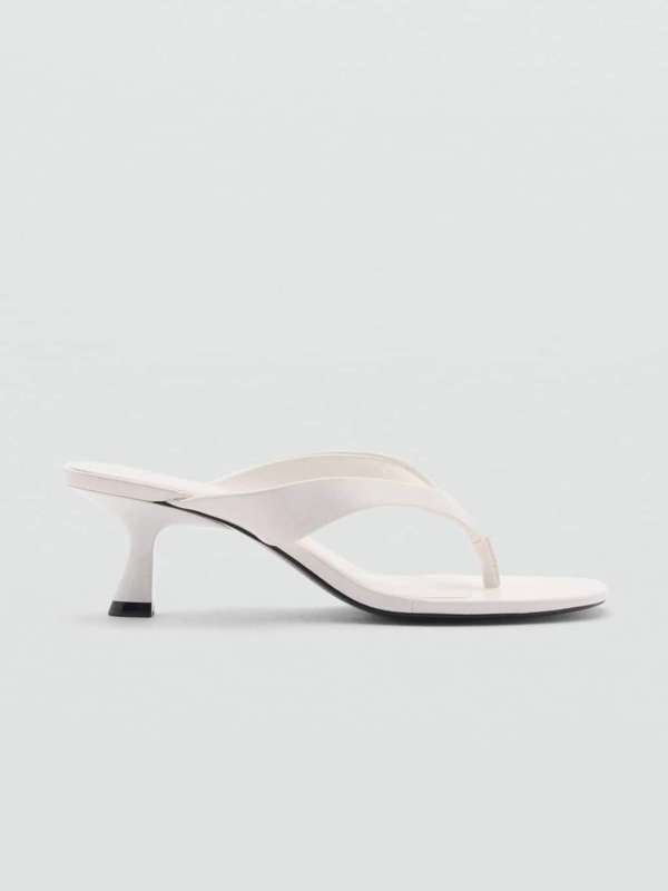 Mango white heels store