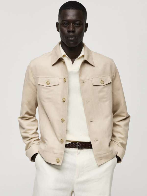 Mango Beige Winter Jacket Buy Mango Beige Winter Jacket online in India