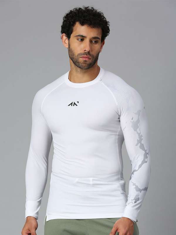 Adidas white compression shirt outlet