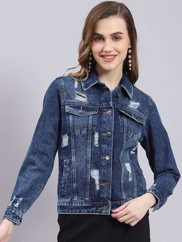 Blue Embroidered Jacket Buy Blue Embroidered Jacket online in India