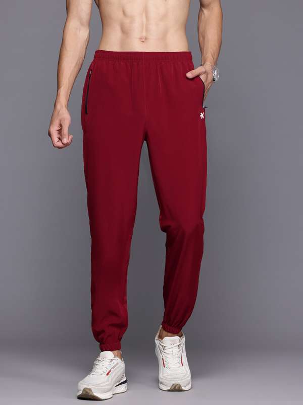 Maroon track pants mens cheap