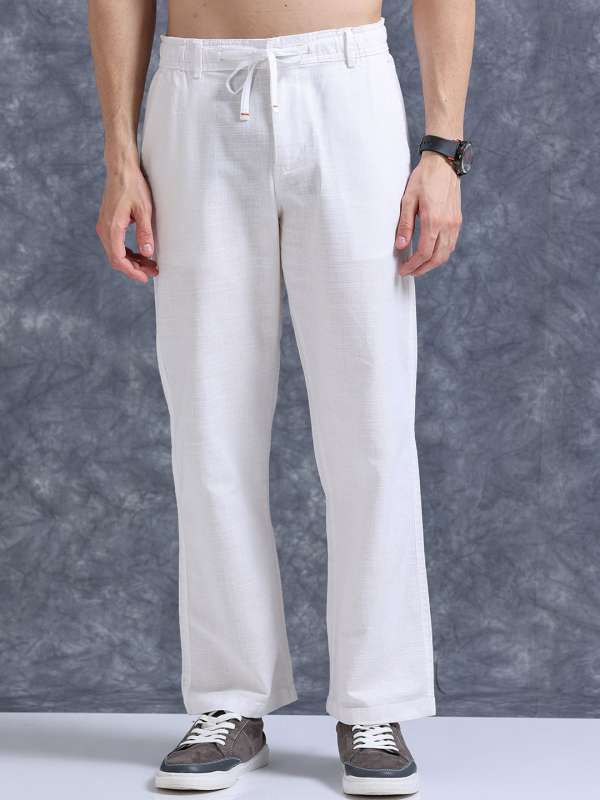 Buy Men Linen Trousers Online in India Myntra