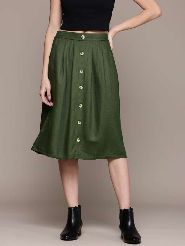 Button down skirt online india store