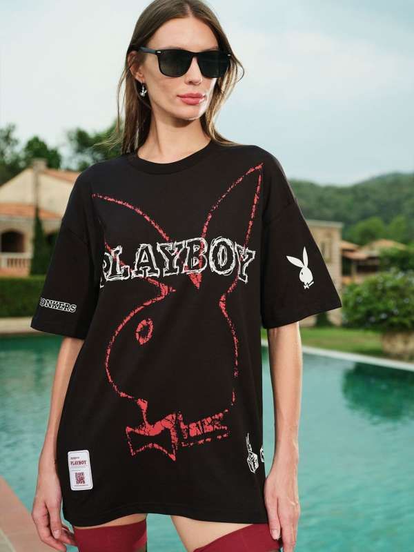 Playboy t shirt women's online