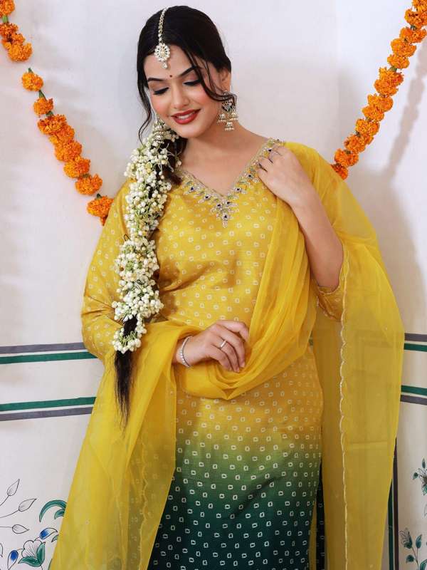 Yellow Women Kurtis Kurtas Dupatta Sets Buy Yellow Women Kurtis Kurtas Dupatta Sets online in India