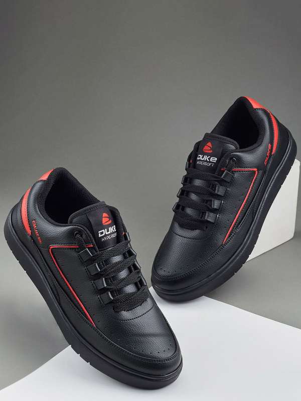 Duke sneakers black casual shoes hot sale