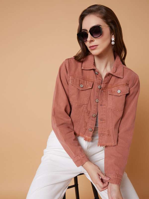Denim jackets for womens online myntra discount