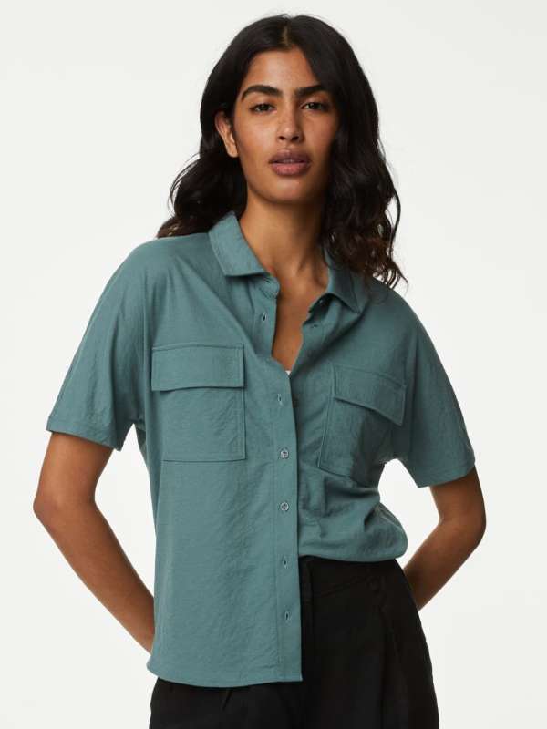 Marks and spencer short sleeve formal shirts store