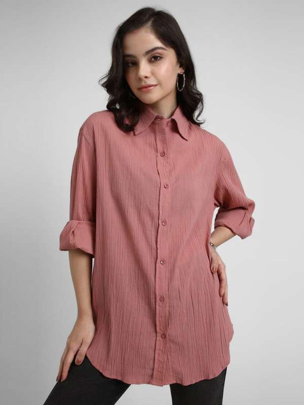 Forever 21 Women Pink Shirt Buy Forever 21 Women Pink Shirt online in India